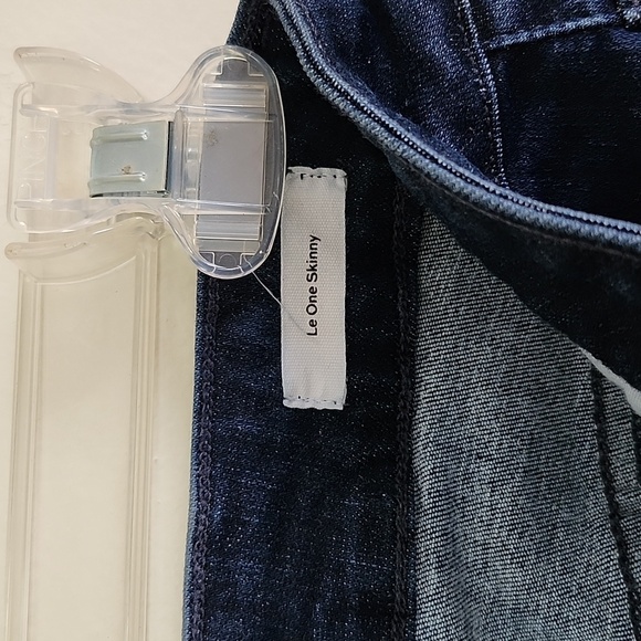 Frame Le One Skinny dark wash jeans women's size 2 organic cotton stretch jeans - Picture 7 of 9